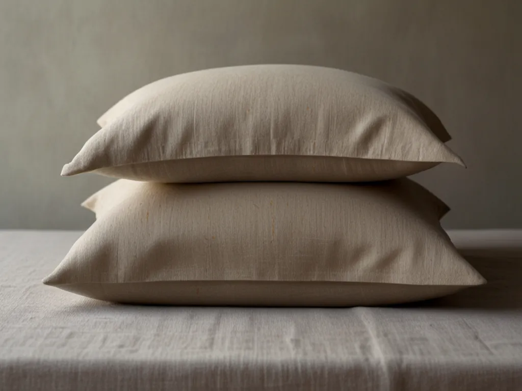 Pillowcases in organic linen fabric